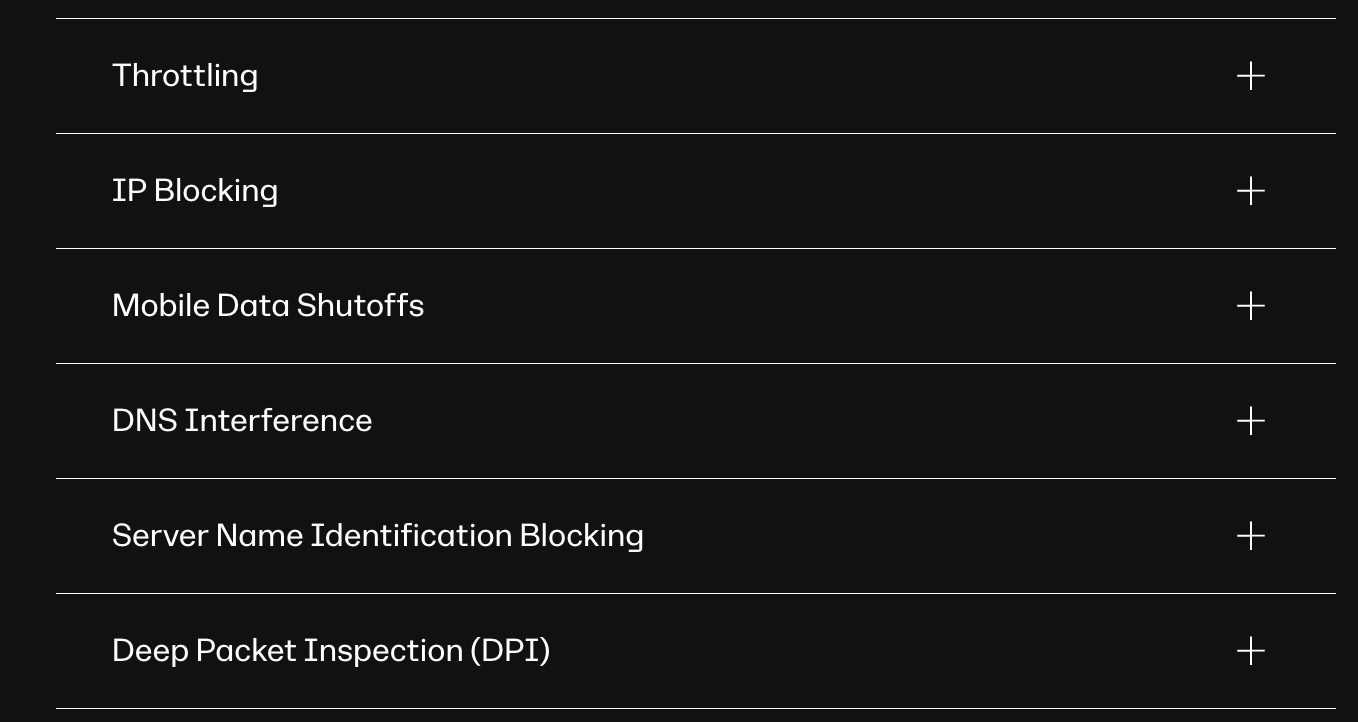 Medios de cortar internet