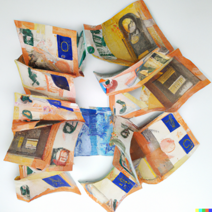 DALL·E 2023-03-19 10.52.40 - Las mejores intenciones pueden corromperse cuando el dinero se interpone en el camino